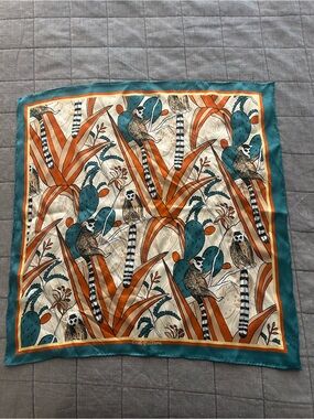 Lost Pattern “Madagascar” Silk Bandana